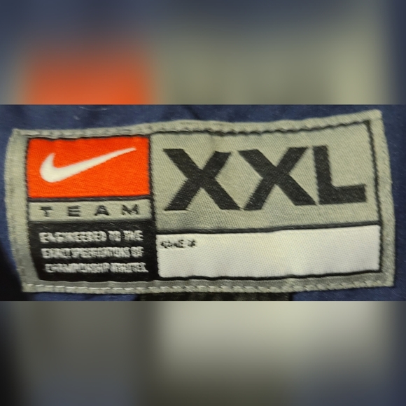 Nike Team University llinois Fighting Illini Pullover Windbreaker Vintage Jacket - Picture 2 of 5